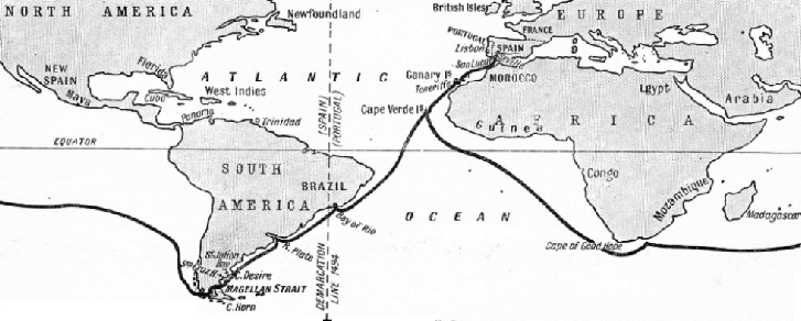 THE COURSE OF MAGELLAN’S EXPEDITION