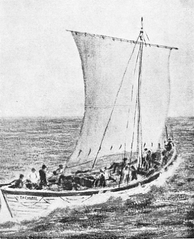 NO. 1 BOAT OF THE TREVESSA UNDER SAIL