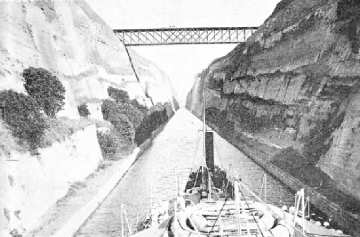 the Corinth Canal is crossed by only one bridge