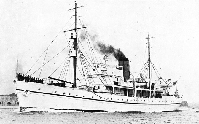 HMS CHALLENGER, was built at Chatham in 1931 originally as a fishery investigation vessel
