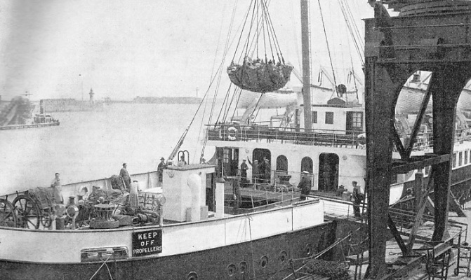 Loading the Continental mail at Dover.
