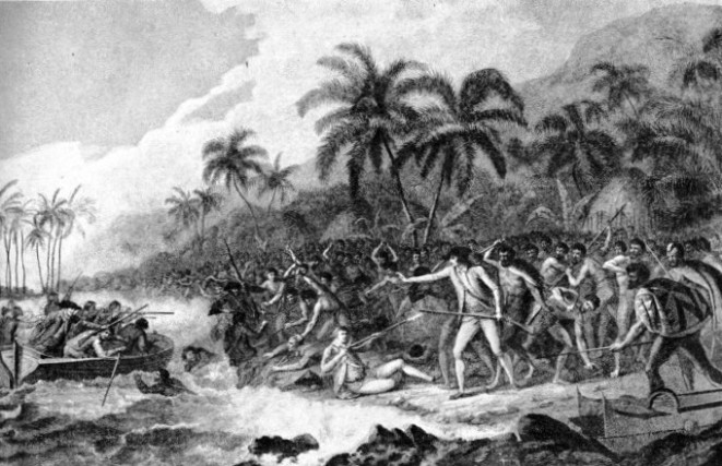 THE DEATH OF CAPTAIN COOK in the Sandwich Islands
