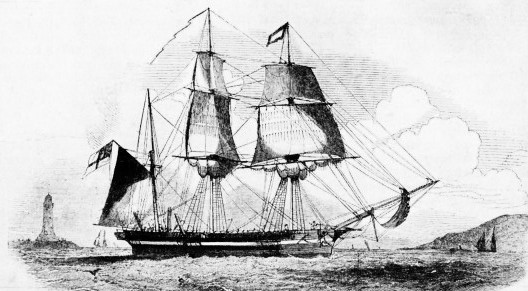 H.M.S. PLOVER, one of the many vessels sent in search of Sir John Franklin’s expedition