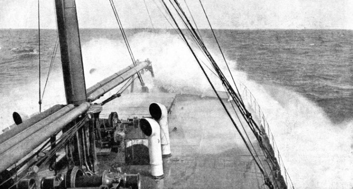 HEAVY SEAS STRIKING A SHIP will send severe shocks through her whole structure