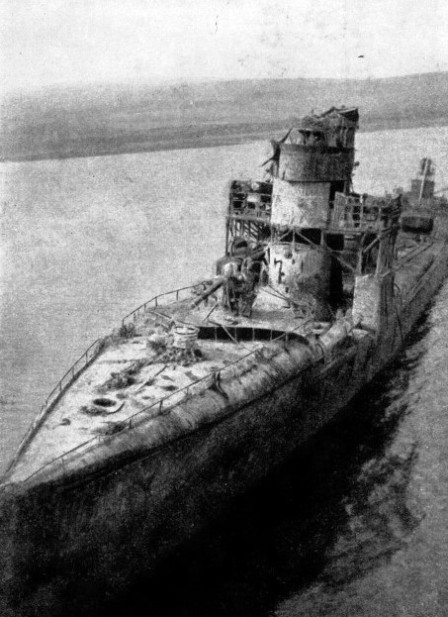 SALVED IN FOURTEEN DAYS, the German destroyer S 55