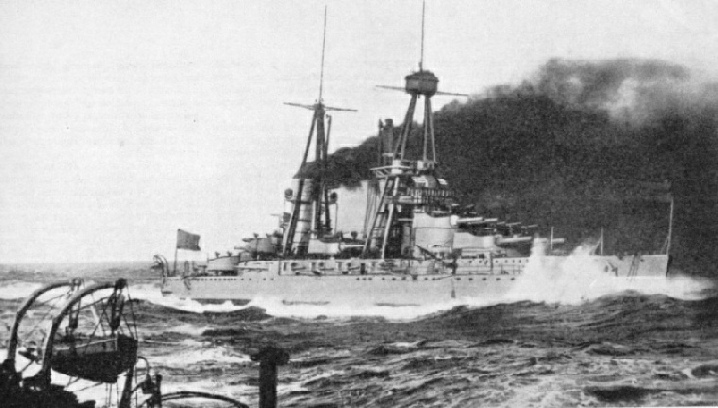 Completed for the Italian Navy in 1914, the Giulio Cesare has an overall length of 577 ft. 6 in