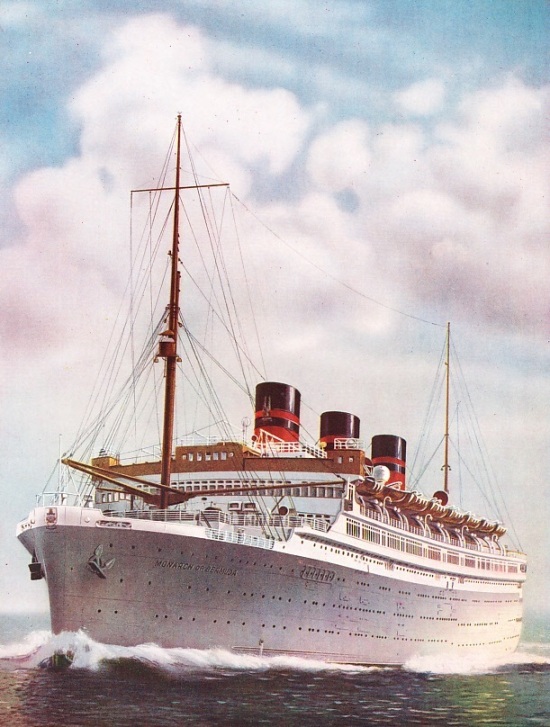 The Monarch of Bermuda, the Furness Withy liner, of 22,424 tons gross
