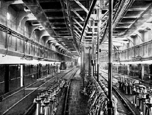 CAR DECK OF THE DROTTNING VICTORIA