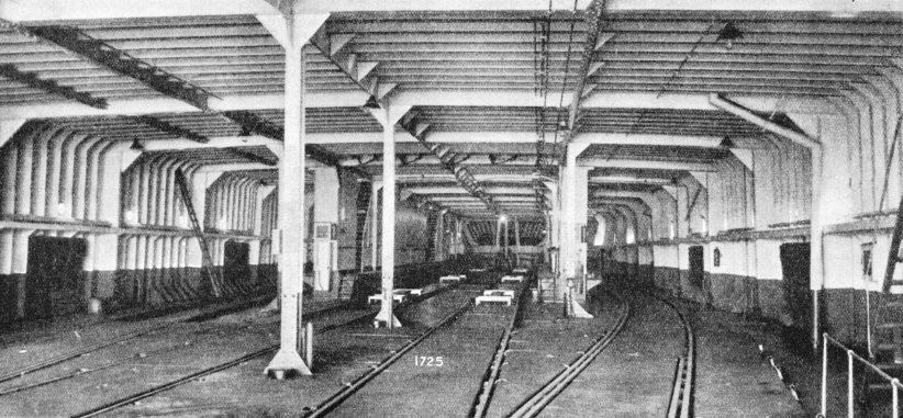 Four railway tracks occupy the main deck of the Dover Dunkirk ferries