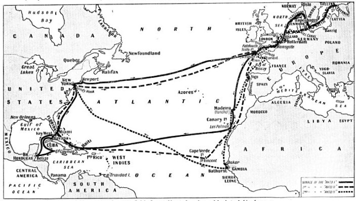 THE THREE VOYAGES of Ahto Walter from the Baltic Sea to North America and back