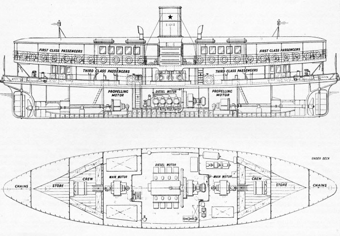 The Electric Star, a double ended diesel electric ferry