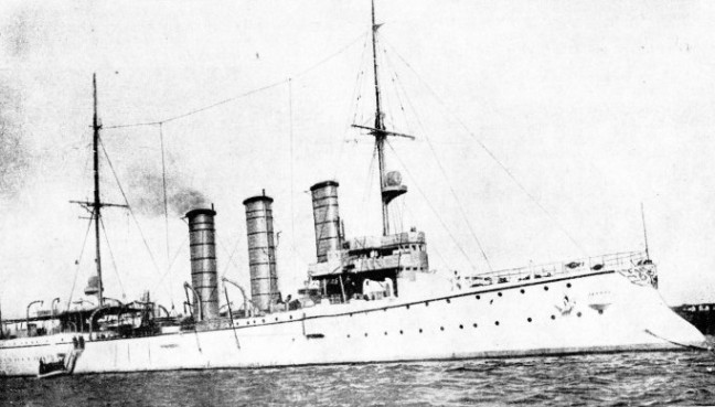 THE ONLY GERMAN SHIP TO ESCAPE DESTRUCTION at the battle of the Falklands on December 8 1914, was the Dresden