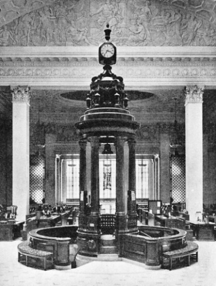 SUSPENDED IN THE ROSTRUM, in the Underwriting Room at Lloyd's, is the famous Lutine bell