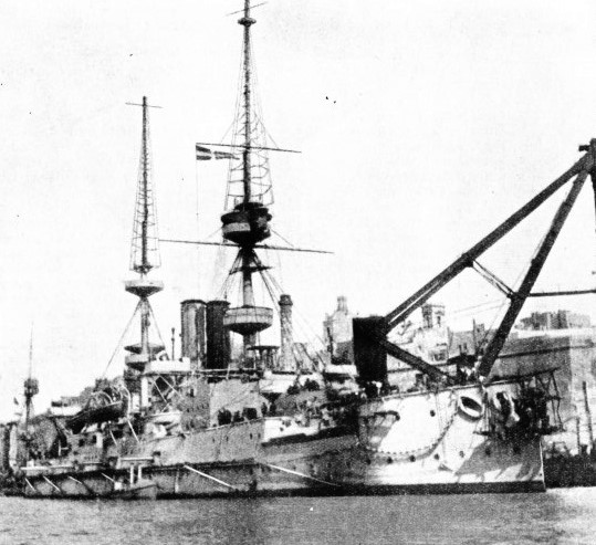 HMS Prince George, 14,900 tons displacement was built in 1896