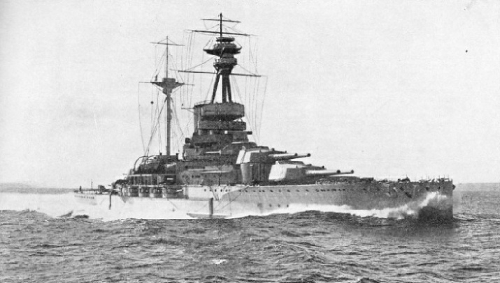A striking picture of H.M.S. Revenge