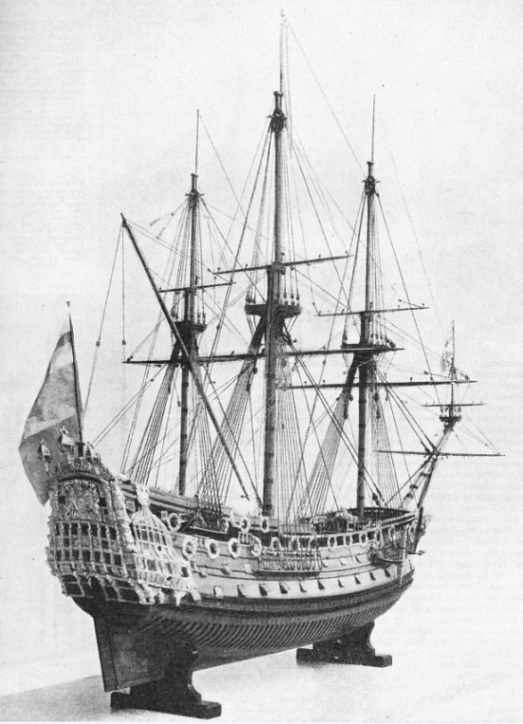 LAUNCHED AT CHATHAM in 1670, the Prince was a first-rate designed by Phineas Pett