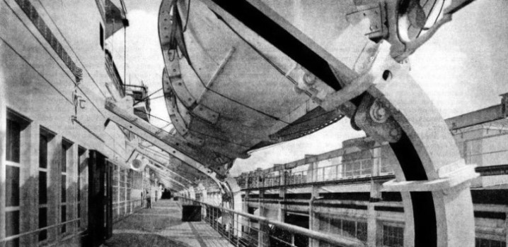 THE BOAT DECK OF the Normandie