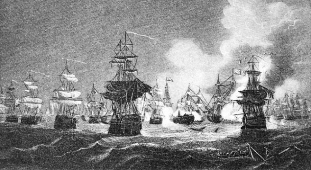 THE BLOWING UP OF THE FRENCH FLAGSHIP, the Orient, marked the climax of the battle of the Nile