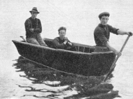 PROPELLED BY ONE MAN, a currach used for communication between Aran Island and the mainland