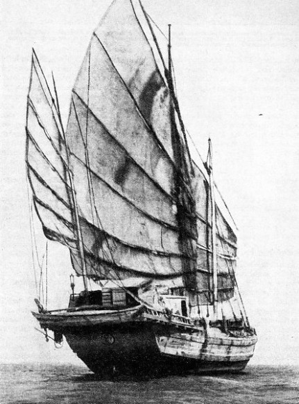 A LARGE CHINESE JUNK