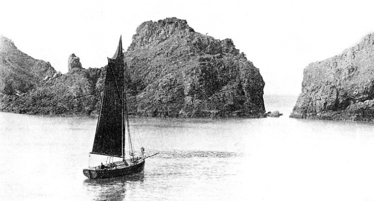 The yacht Dyarchy in the Channel Islands