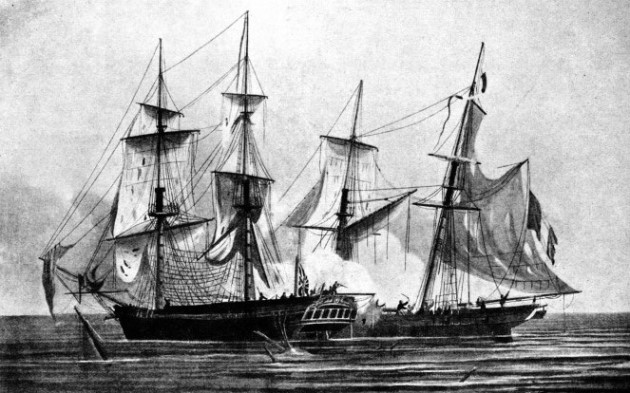 The Windsor Castle was attacked off Barbados by the French privateer La Genii on October 4, 1807