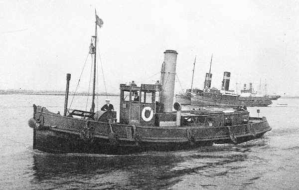 H.M. CUSTOMS AND EXCISE CUTTER, ENTERPRISE, one of the large modern fleet, is stationed at Gravesend