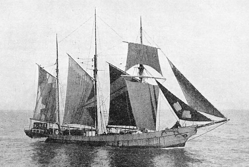 The Mary Mitchell, a three-masted topsail schooner 