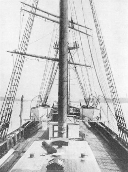 A view of the deck of the Cutty Sark