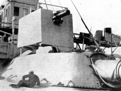 6-IN. HOWITZER mounted on the fore turret of one of the Majestic class battleships