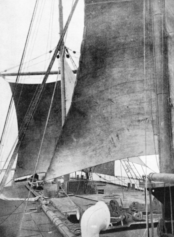 The Federal liner "Norfolk" under sail