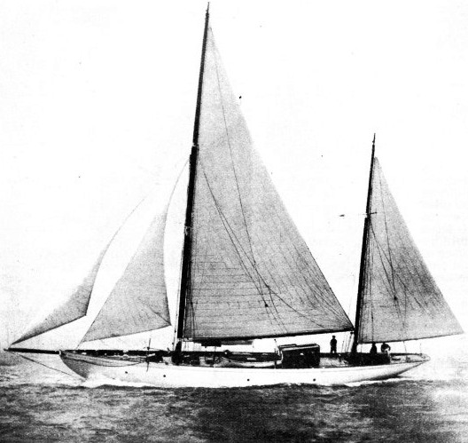 The 78-tons auxiliary yacht Halcyon