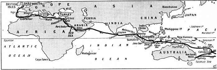 The route of the Amaryllis