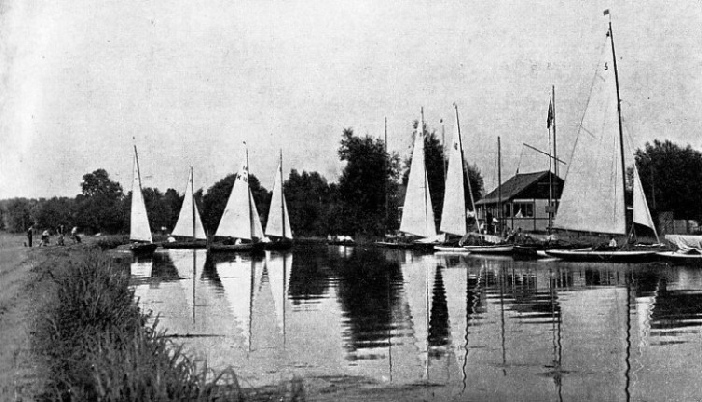 These yachts are typical of the smaller classes that race in the rivers and round the coasts of Great Britain