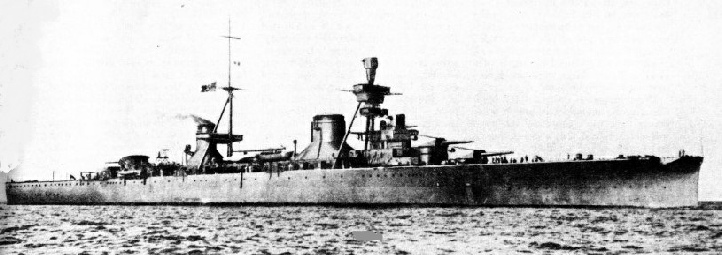 The Italian cruiser Trento