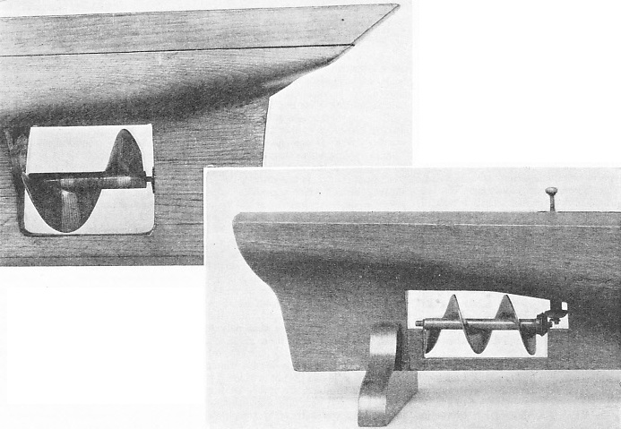 THE ORIGINAL FORM of the screw propeller patented by Sir Francis Smith