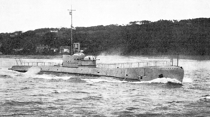One of the big Thames class submarine cruisers